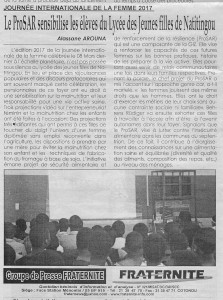 Gender_Week_Benin_ProSAR_article_JIF_2017