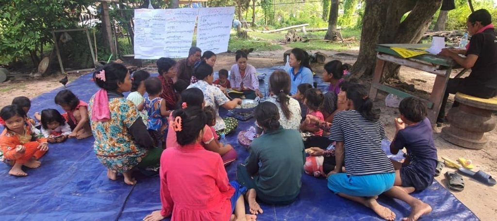 Women beneficiaries were capacitated on making fish powder by staff from women affaire department.